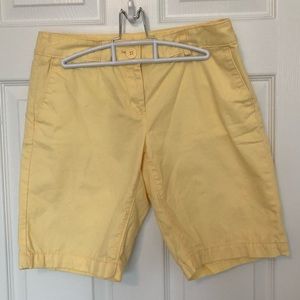 LOFT Yellow Bermuda Shorts Size 2